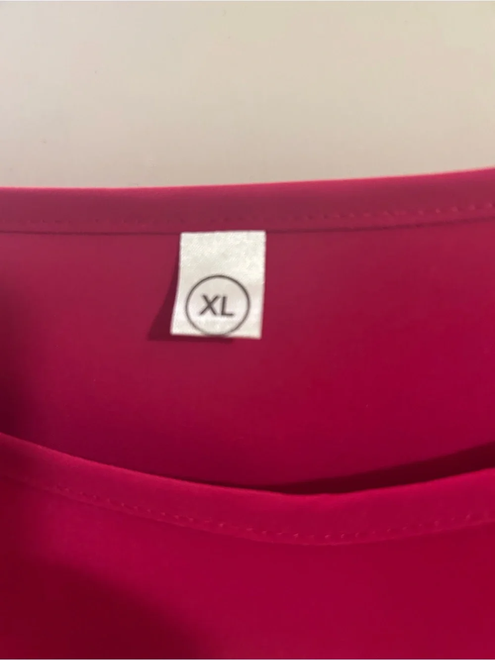 Women’s Ruffle Sleeve Tunic Top in Deep Pink